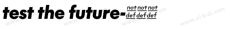 test the future字体转换